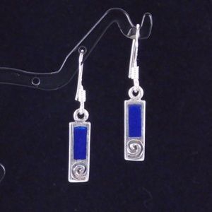 Modern Lapis Lazuli Dainty Earrings